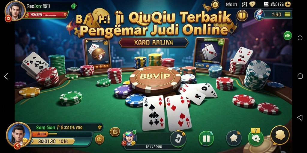 Tampilan gameplay seru dalam B8VIP dengan QiuQiu.