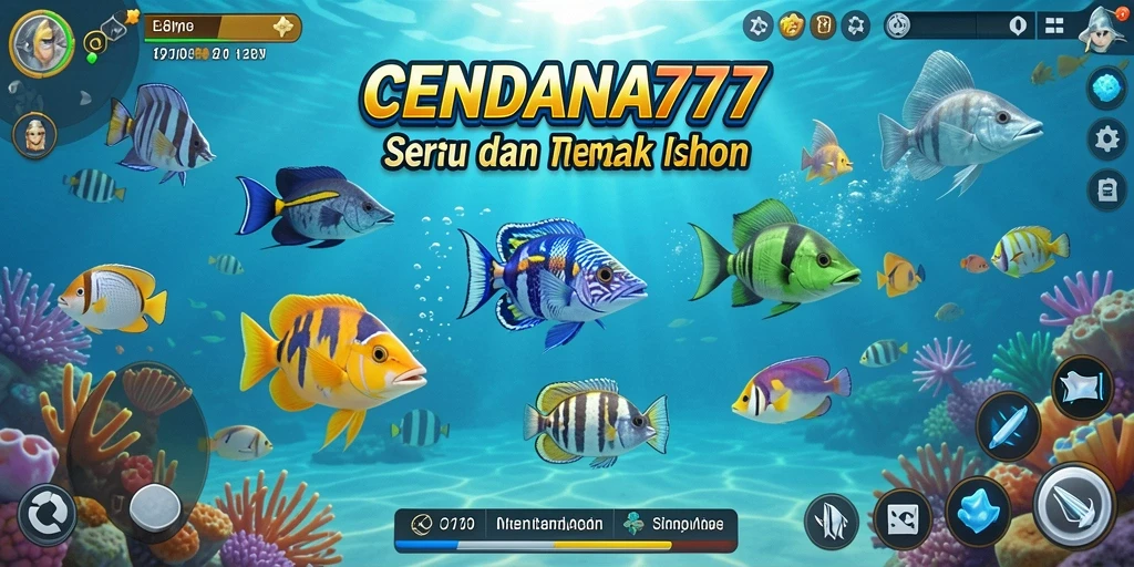 Screenshot utama CENDANA777 menampilkan gameplay Tembak Ikan yang menarik.