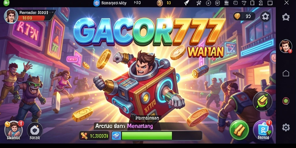 Tampilan gameplay GACOR777 yang menarik dan penuh warna.
