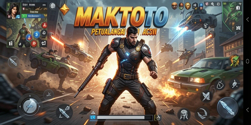 Tampilan gameplay seru dalam MAKTOTO yang memukau.