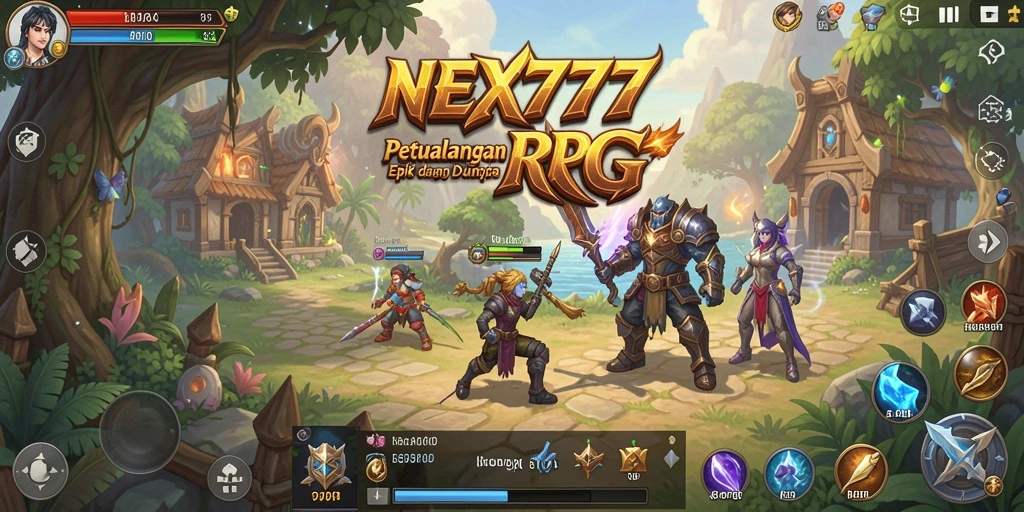 Tampilan gameplay NEX777 yang menegangkan dan menarik di dunia RPG.