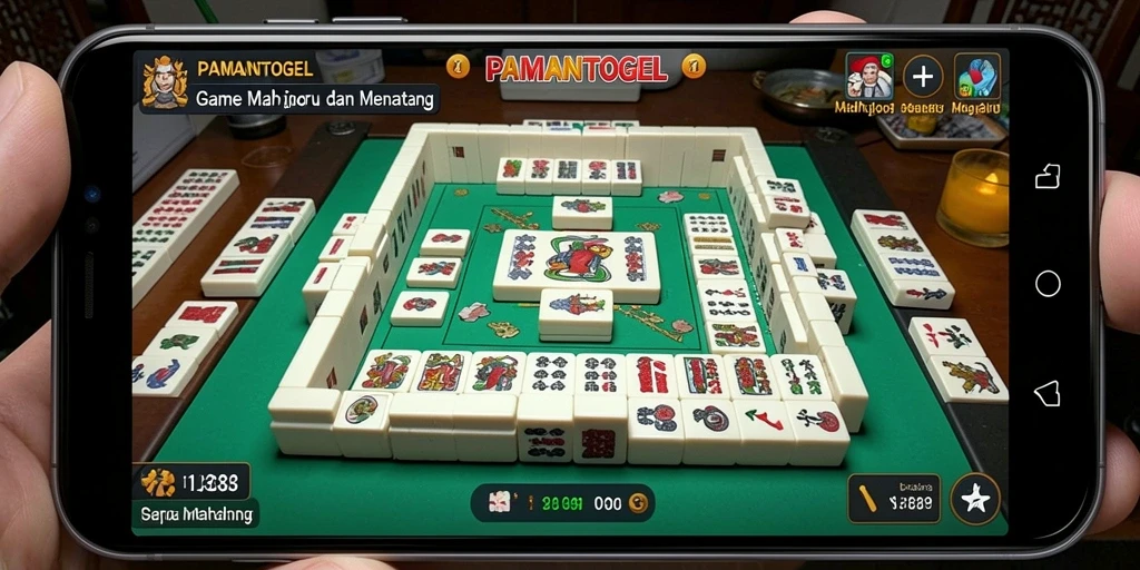 Tampilan gameplay Mahjong di PAMANTOGEL yang menarik dan interaktif.