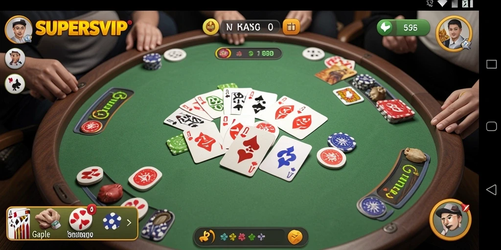 Tampilan gameplay seru dari SUPERSVIP dengan teman-teman.