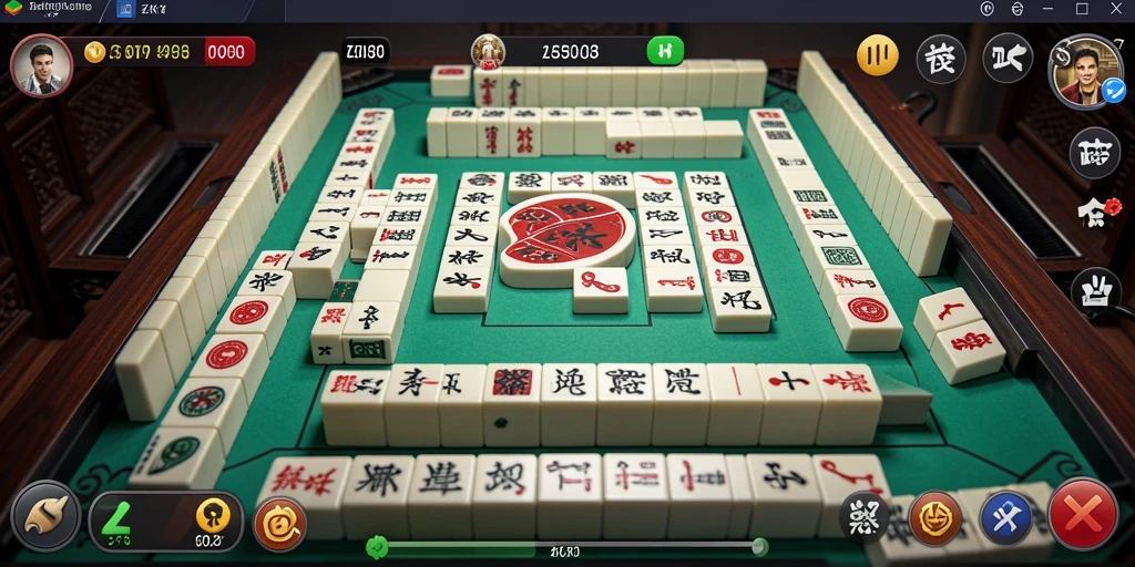 Screenshot ZK7 menampilkan gameplay Mahjong yang menyenangkan dan menantang.
